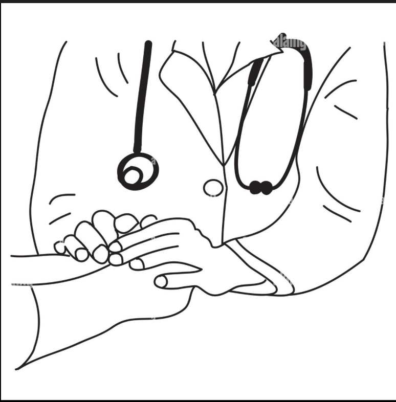 Pharmacist handling medication